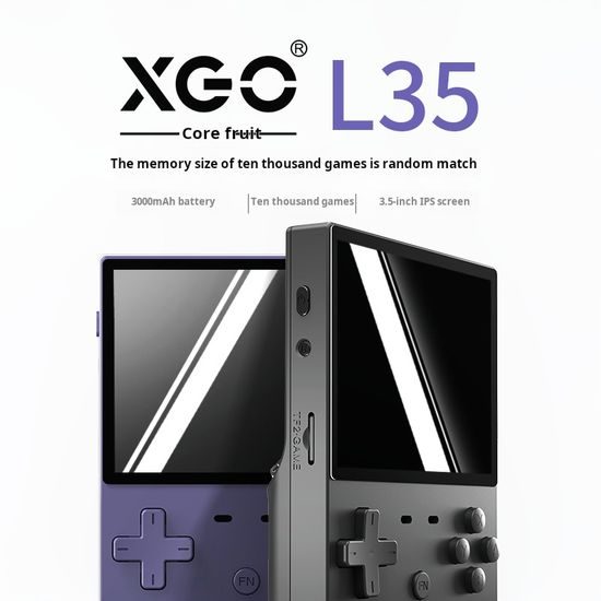 XGO L35 Tragbare Gaming Konsole mit 3,5" HD Display - Violett
