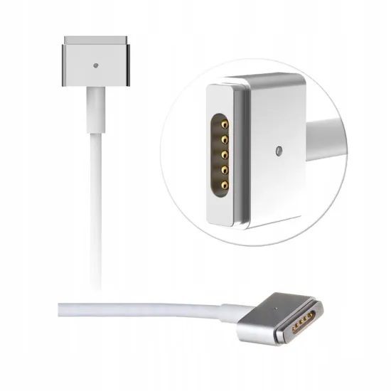 Προσαρμογέας για Apple MacBook Air Pro MagSafe 2 τύπου T, 45W, λευκός