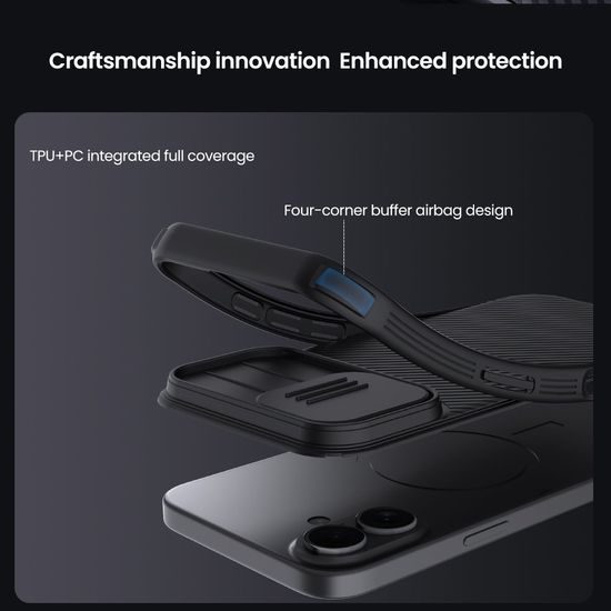 Nillkin Camshield Pro Magnetic, iPhone 17, fekete