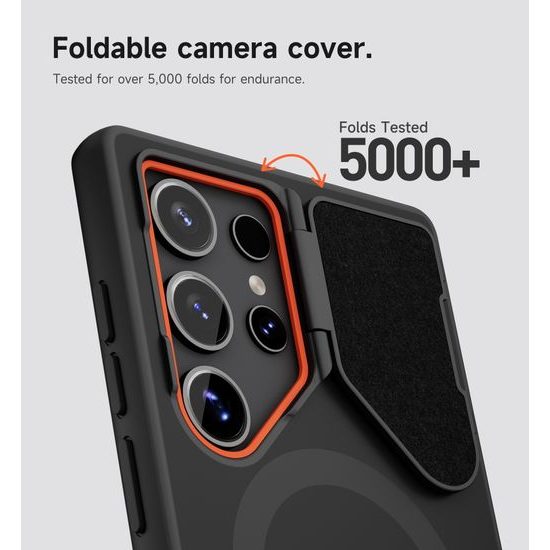 Suritch MagSafe Kickstand Camprotector obal Samsung Galaxy S24 Ultra, černý