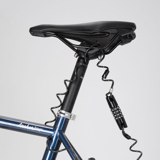 Lucchetto impermeabile per bici Wozinsky WBN-01R per casco da ciclismo, nero