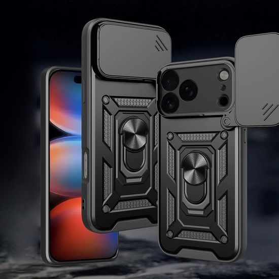 iPhone 17 Pro / 18 Pro aizsargvāciņš – Techsuit CamShield ar kameras aizsargu – zils