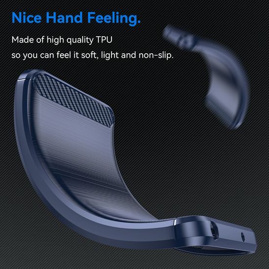Etui Carbon, iPhone 17 Pro Max / 18 Pro Max, niebieskie