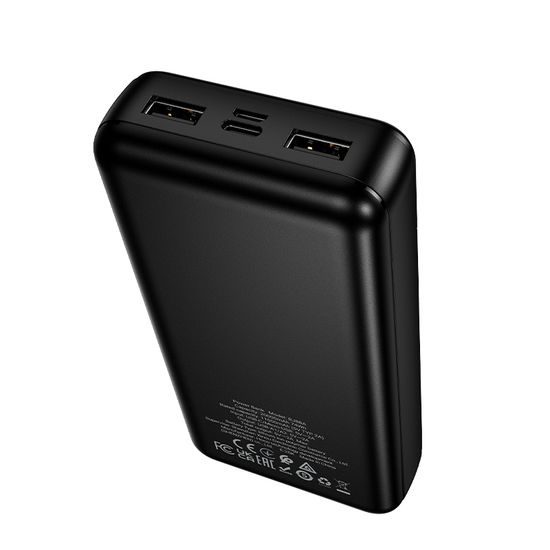 Borofone BJ88A Clever Power Bank 20000 mAh, 2× USB-A, черен
