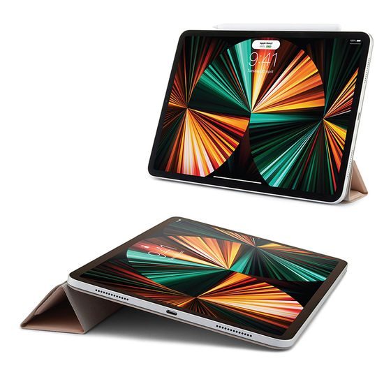 Pipetto Origami Folio θήκη, Apple iPad Pro 12.9, 2018 / 2020 / 2021 / 2022, iPad Air 13 2024 / 2025, ροζ