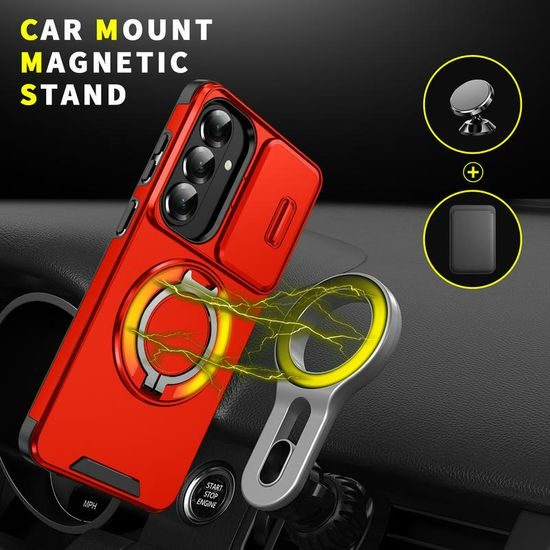 Etui Camslide Stand, Samsung Galaxy S26 Plus, czerwone