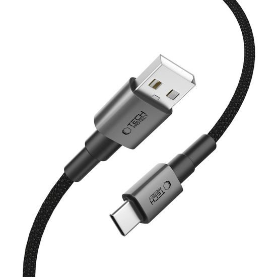 Tech-Protect UltraBoost DNA kábel USB-C, 15W/3A, 3m, sivý