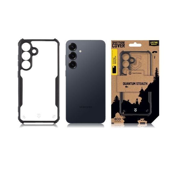 Tactical Quantum Stealth kryt, Samsung Galaxy S25, čierny