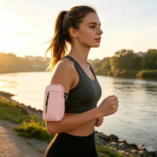Tech-Protect M6 Universele Sportarmband - Waterdicht - voor Smartphones tot 6,9 inch - Roze