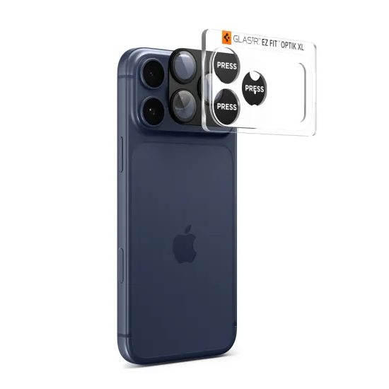 Spigen Optik Pro XL TR EZ Fit προστασία κάμερας, iPhone 17 Pro, μαύρο