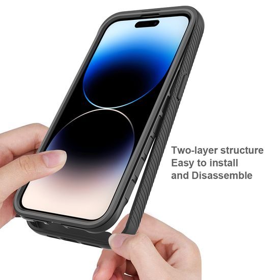 JP Defense360 obal, iPhone 15 Pro Max, čierny
