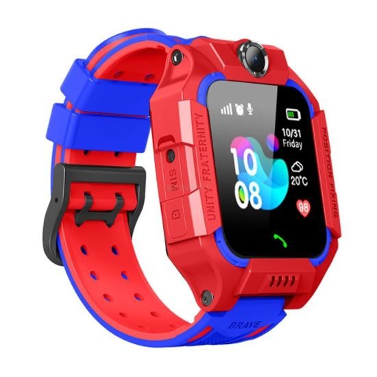 Wasserdichte Smartwatch für Kinder Q19, rot