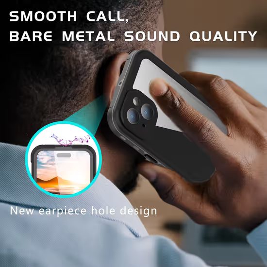 ShellBox IP68 Θήκη, iPhone 15, Μαύρο