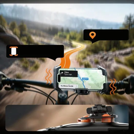 Tech-Protect V7 Univerzální držák na kolo a motocykl, černý