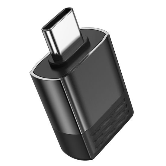 Borofone OTG Adapter (BV18) USB-C auf USB 3.0 - Schnelle Datenübertragung bis 5 Gb/s - Schwarz