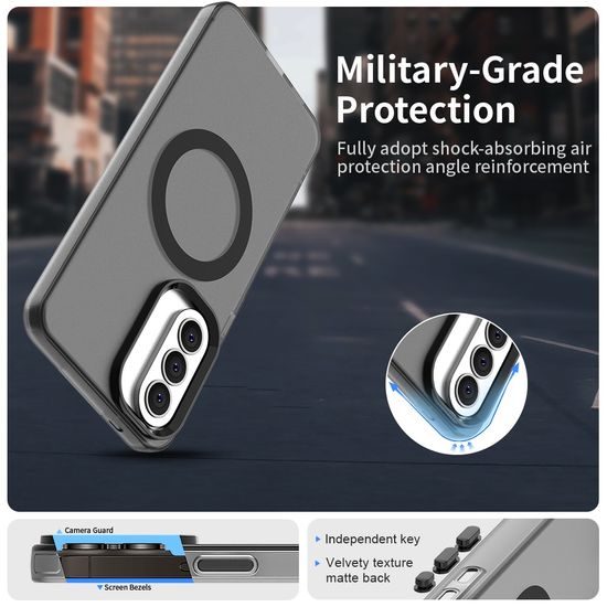 Techsuit CandyCase MagSafe, Samsung Galaxy A37 5G, černý