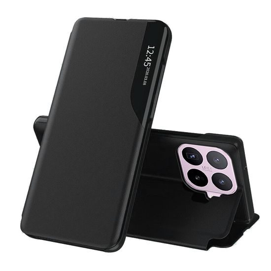 Eco Leather View maska, Xiaomi 17T, crna
