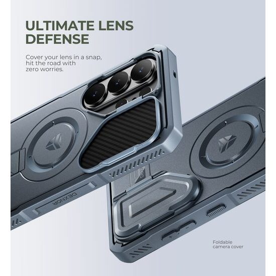 Dexnor MagSafe 360 Kickstand Camprotector obal Samsung Galaxy S26 Ultra, modrý
