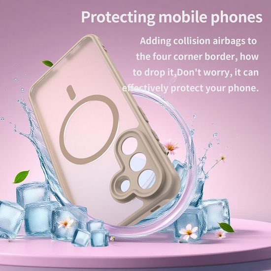 Techsuit HaloFrost II MagSafe, Samsung Galaxy A57 5G, zlatý