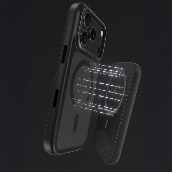 Benks Magnetic Mist θήκη Metal Frame, iPhone Air, μαύρη