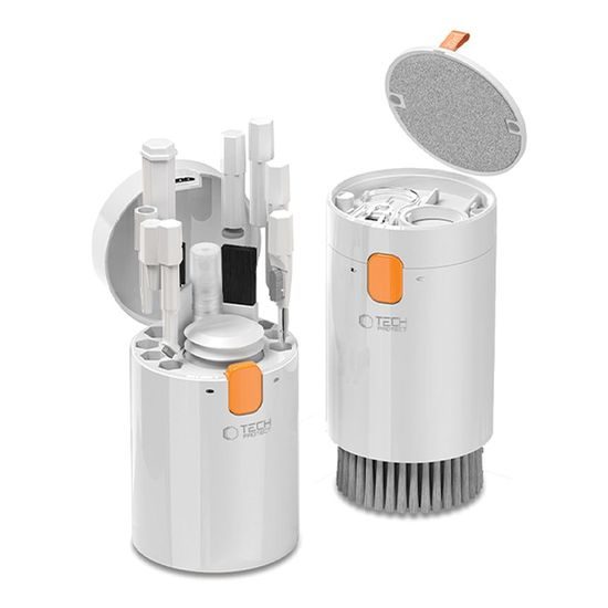 Tech-Protect CS01 Σετ Καθαρισμού 20σε1 για Τηλέφωνο, Ακουστικά, Tablet και Laptop, Λευκό