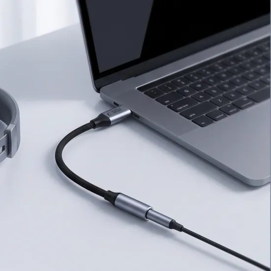 Tech-Protect UltraBoost αντάπτορας USB-C - Mini Jack 3,5 mm, γκρι