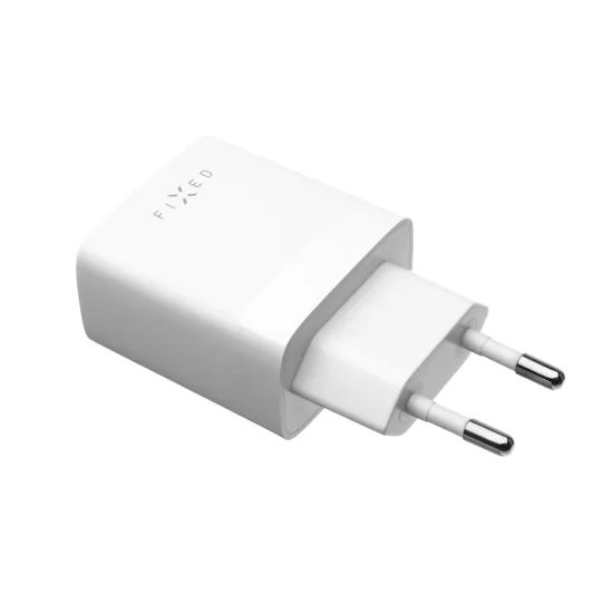 Hálózati töltő FIXED 2x USB, 17W, Smart Rapid Charge, fehér