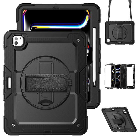 JP Solid360 Θήκη Tablet, iPad Pro 13 2024 / 2025, Μαύρη