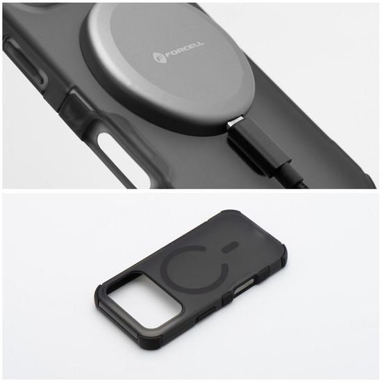 iPhone 17 Pro / 18 Pro dėklas – Forcell F-Protect BumperX MagSafe – juoda