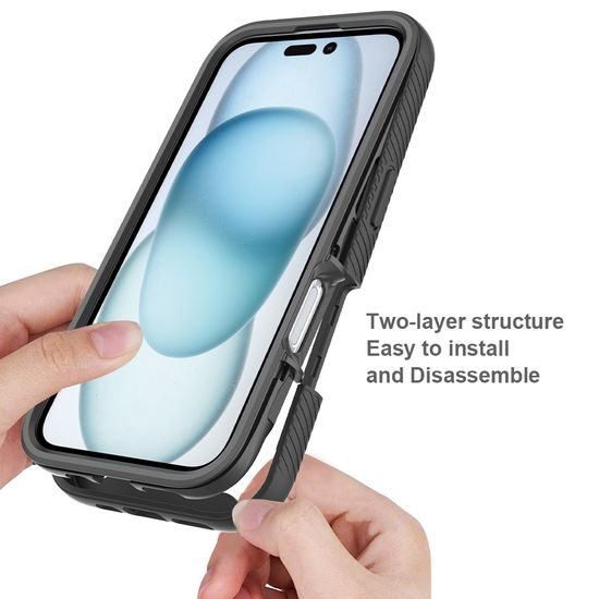 JP Defense360 etui, iPhone 16, črn