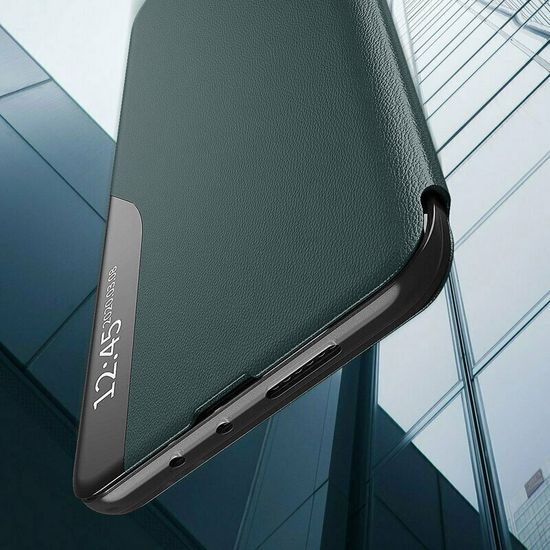 Eco Leather View Maska, Xiaomi 17T, zelena