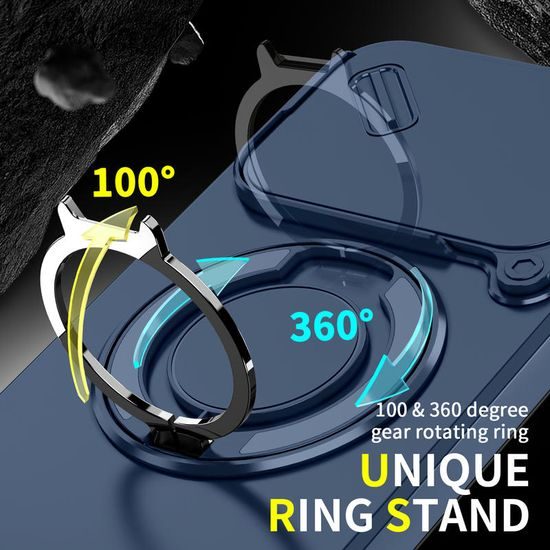 Camslide Stand obal, Xiaomi 17T Pro, modrý