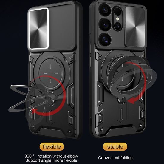 Techsuit CamGuard Pro, Samsung Galaxy S25 Ultra, čierny