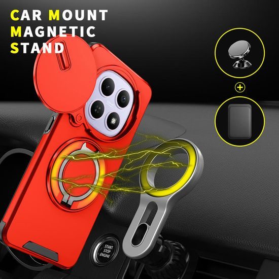Θήκη Camslide Stand, Xiaomi Redmi Note 15 5G, κόκκινη