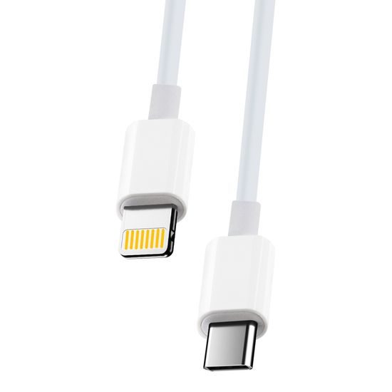 Maxlife kábel MXUC-05 USB-C - Lightning 1,0 m 20W, biely