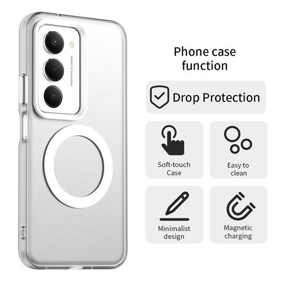 Techsuit CandyCase MagSafe, Xiaomi Redmi 15 4G / 5G, λευκό