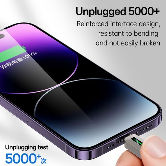 Yesido USB-C – Lightning laidas, 27 W, 3 A, 1,2 m – juoda