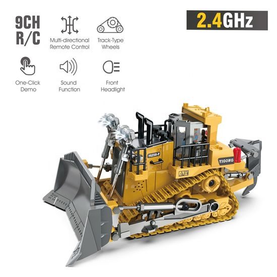 RC Buldozer 1:20 2.4GHz stavební stroj s kovovou lžící
