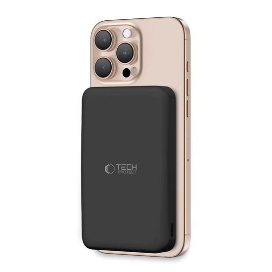 Tech-Protect PB24 LifeMag Qi2 Powerbank με MagSafe, 10000 mAh, μαύρο