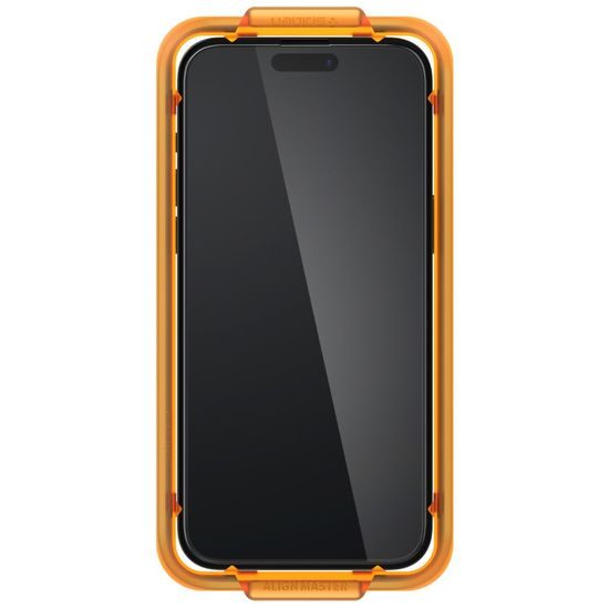 Spigen ALM Glass FC Προστατευτικό Γυαλί Οθόνης 2 Τεμάχια, iPhone 15, Μαύρο
