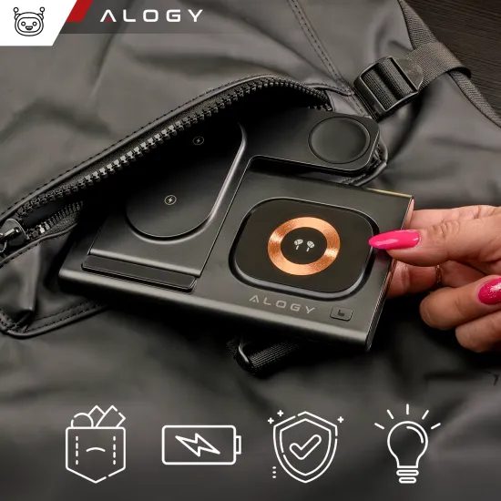 Bezdrátová nabíječka 3v1 pro Samsung, černá