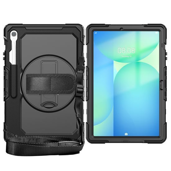 JP Solid360 etui za tablet, Samsung Tab S10 FE Plus, črn