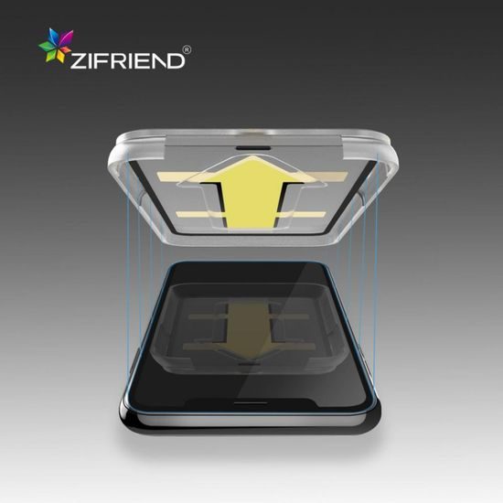 Zifriend, iPhone 12 Pro Max, Folie de sticlă securizată 3D Full cover cu aplicator, neagră