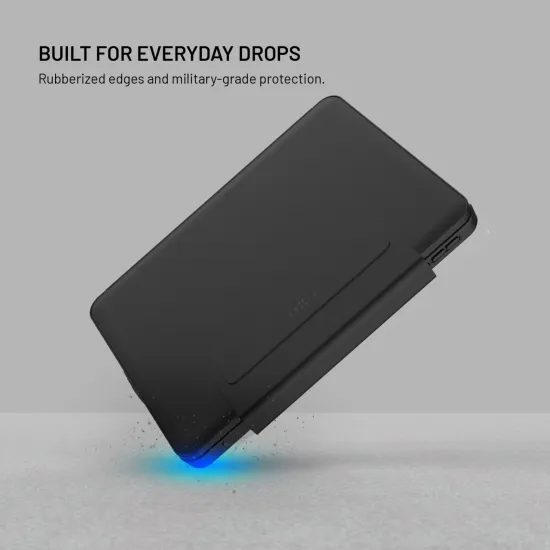 Tok USB-C billentyűzettel FIXED Typee Enduro, Apple iPad 10.9 2022 / iPad 11 2025, CZ, fekete