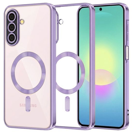Samsung Galaxy A27 5G ümbris – Techsuit Luxury Crystal MagSafe – lilla