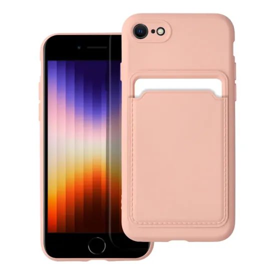 Card Case obal, iPhone 7 / 8 / SE 2020, růžový