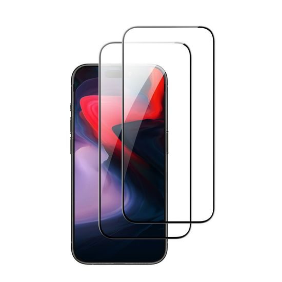 ESR Zaštitno kaljeno staklo 2 komada, iPhone 15 Pro Max, crni
