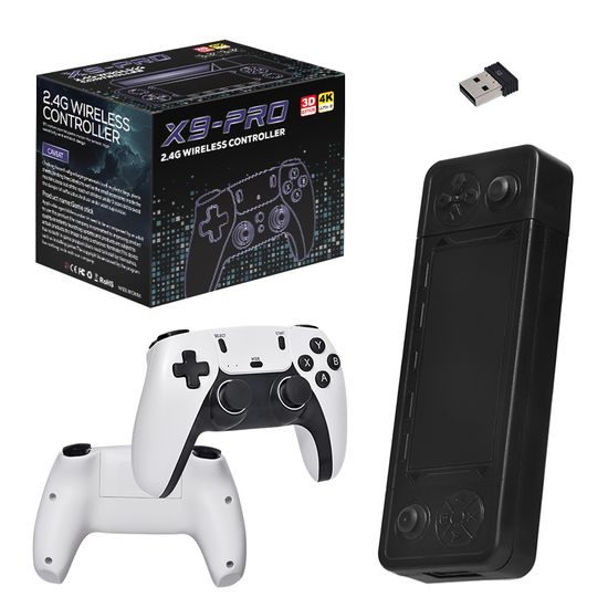 X9 Pro Retro κονσόλα με δύο ασύρματα χειριστήρια, HDMI, Game Stick, 4K