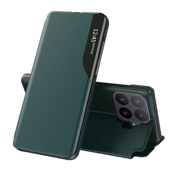 Eco Leather View maska, Xiaomi 17T Pro, zelena