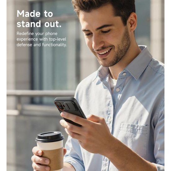 Suritch MagSafe Kickstand Camprotector θήκη iPhone 17, μαύρη